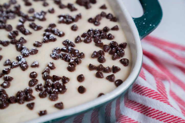 Cannoli Poke Cake