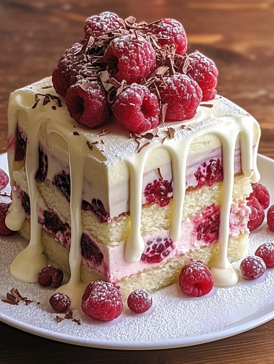 White Chocolate Raspberry Dream Cake