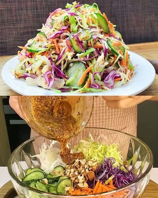 Crispy cabbage salad