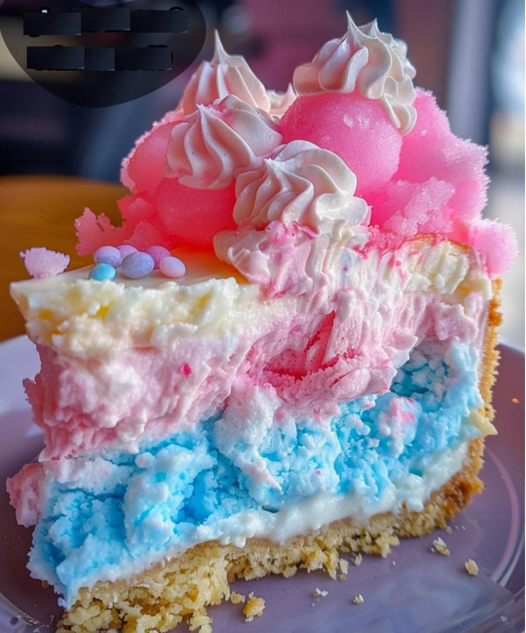 Cotton Candy Cheesecake