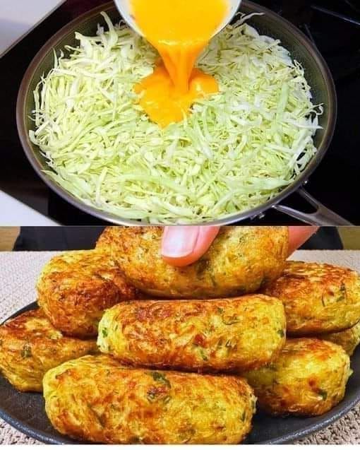 Cabbage and Cheese Fritters