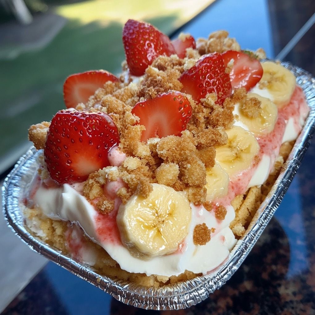 Strawberry Crunch Banana Pudding