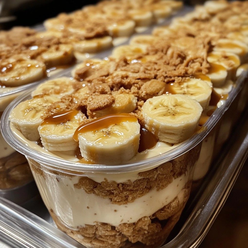 Caramel Banana Pudding with Extra Cookies