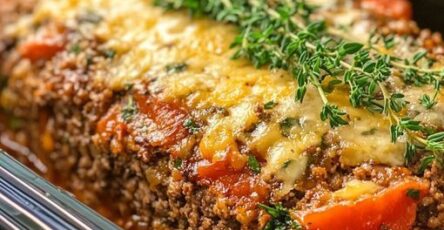 Slow Cooker Mediterranean Herb Parmesan Meatloaf