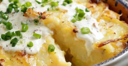 Sour Cream and Onion Smashed Potato Casserole