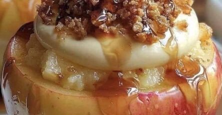 Cheesecake Stuffed Baked Apples