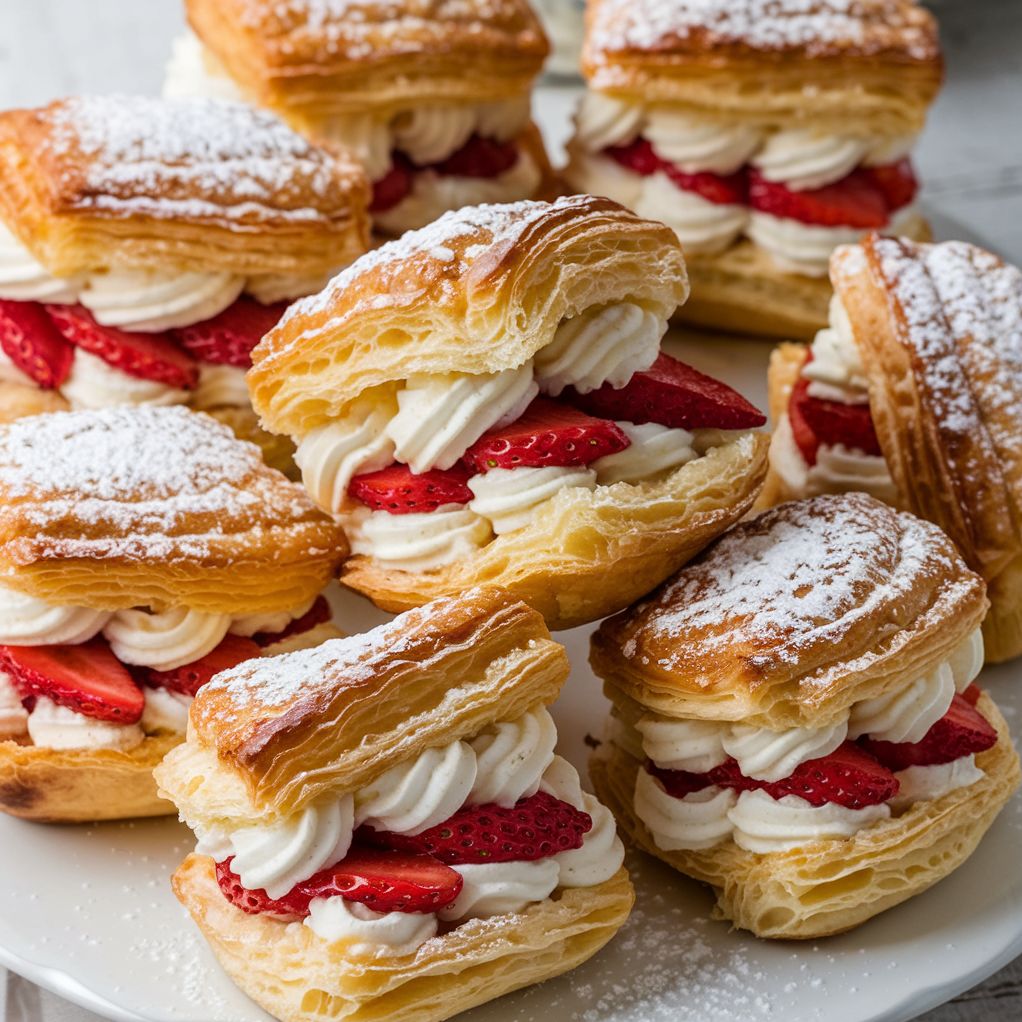 Strawberry Cream Puffs