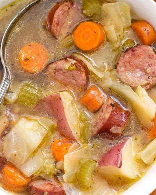 Instant Pot Kielbasa Cabbage Potato Soup