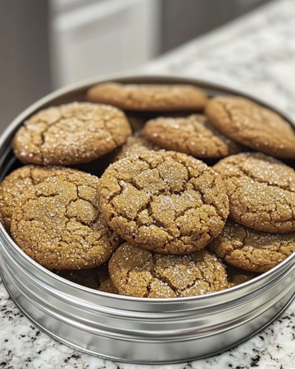 Molasses Crackle Cookies