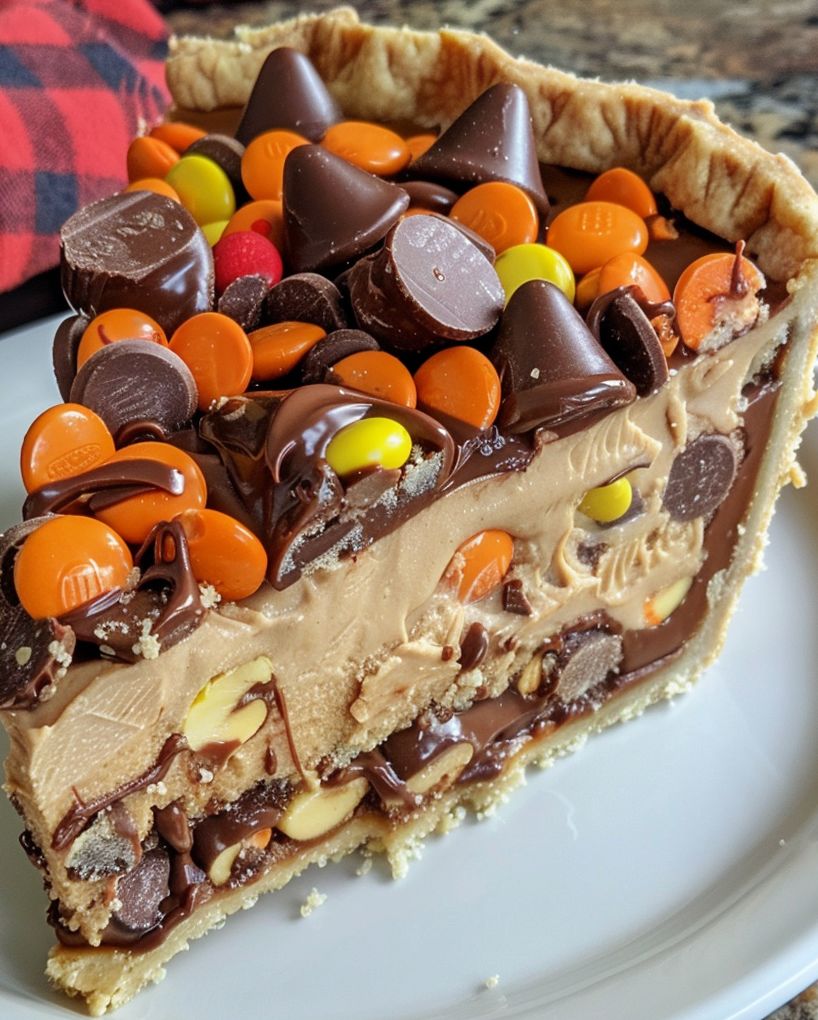 Giant Reese's Peanut Butter Cup Pie