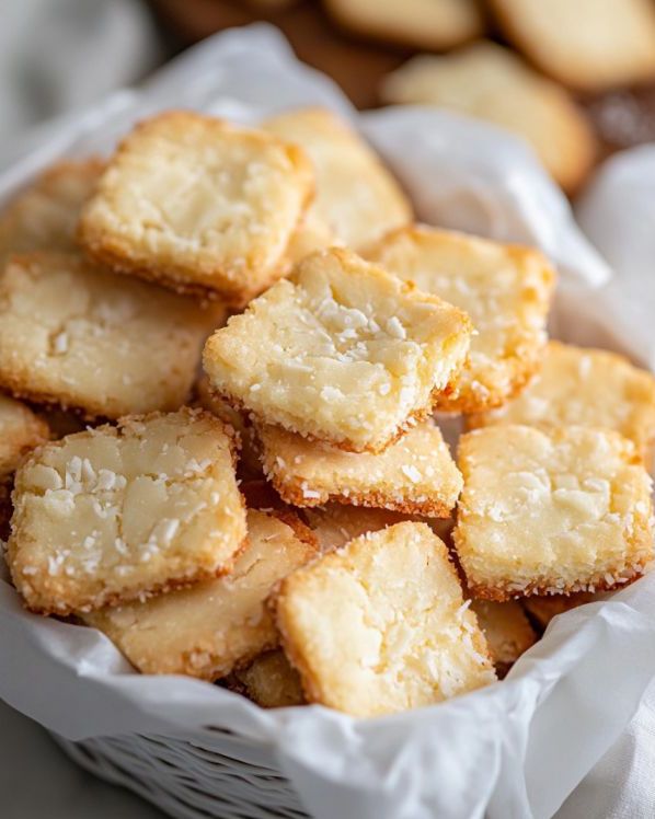 Slice and Bake Coconut Shortbread Cookies