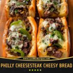 Philly Cheesesteak Cheesy Bread