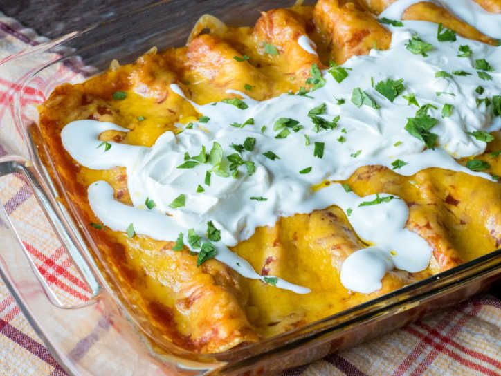 Easy Cheesy Ground Beef Enchiladas