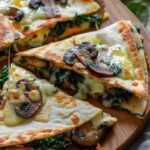 Baked Spinach Mushroom Quesadillas Recipe