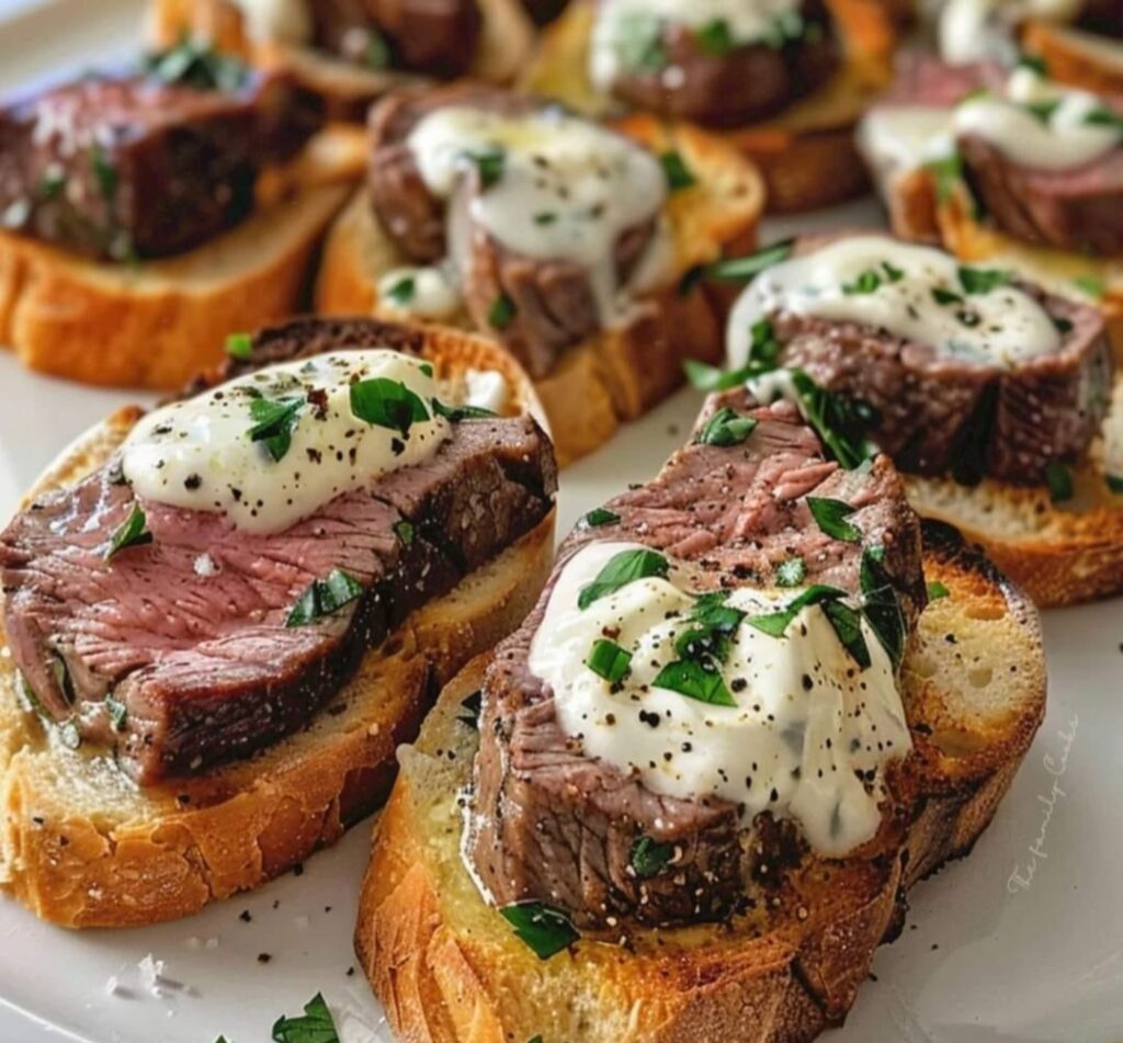 Garlic Bread Steak Bites