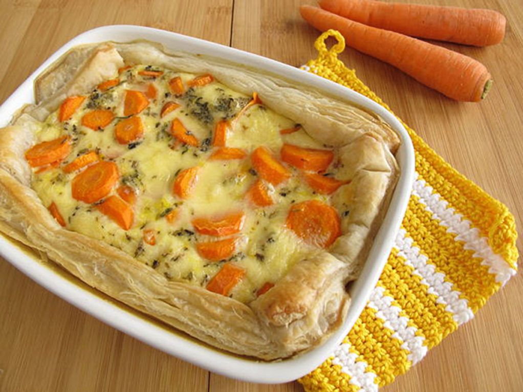 Puff Pastry Vegetable Pot Pie Casserole