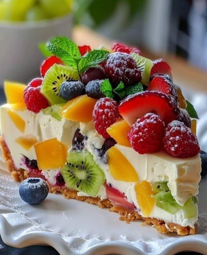 Fruit Salad Cheesecake Recipe Summary