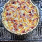 Peach custard pie