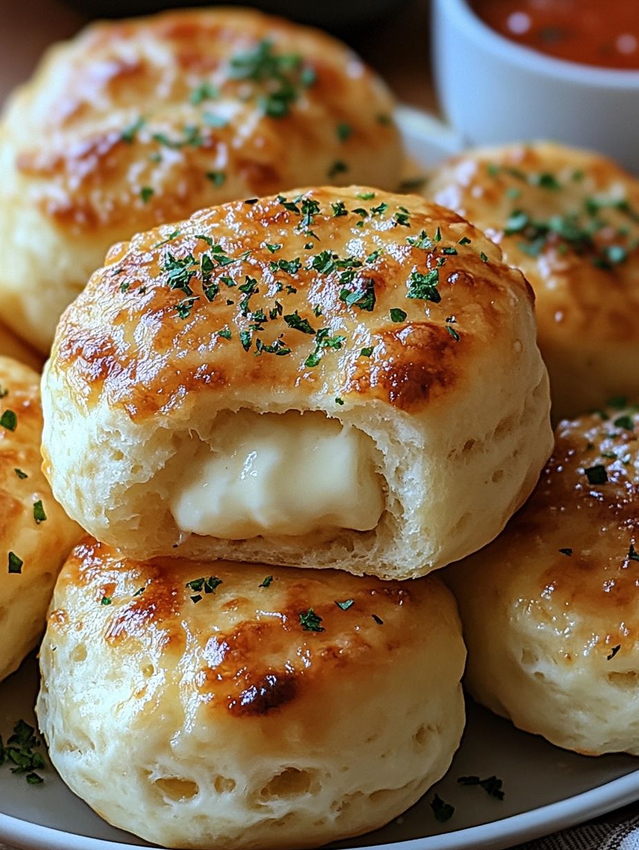 Pillsbury Biscuit Garlic Butter Cheese Bombs