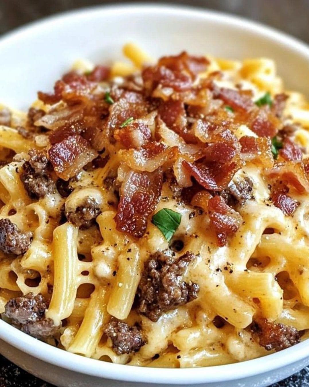 Loaded Bacon Cheeseburger Pasta Recipe