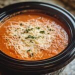 Slow Cooker Tomato Parmesan Soup