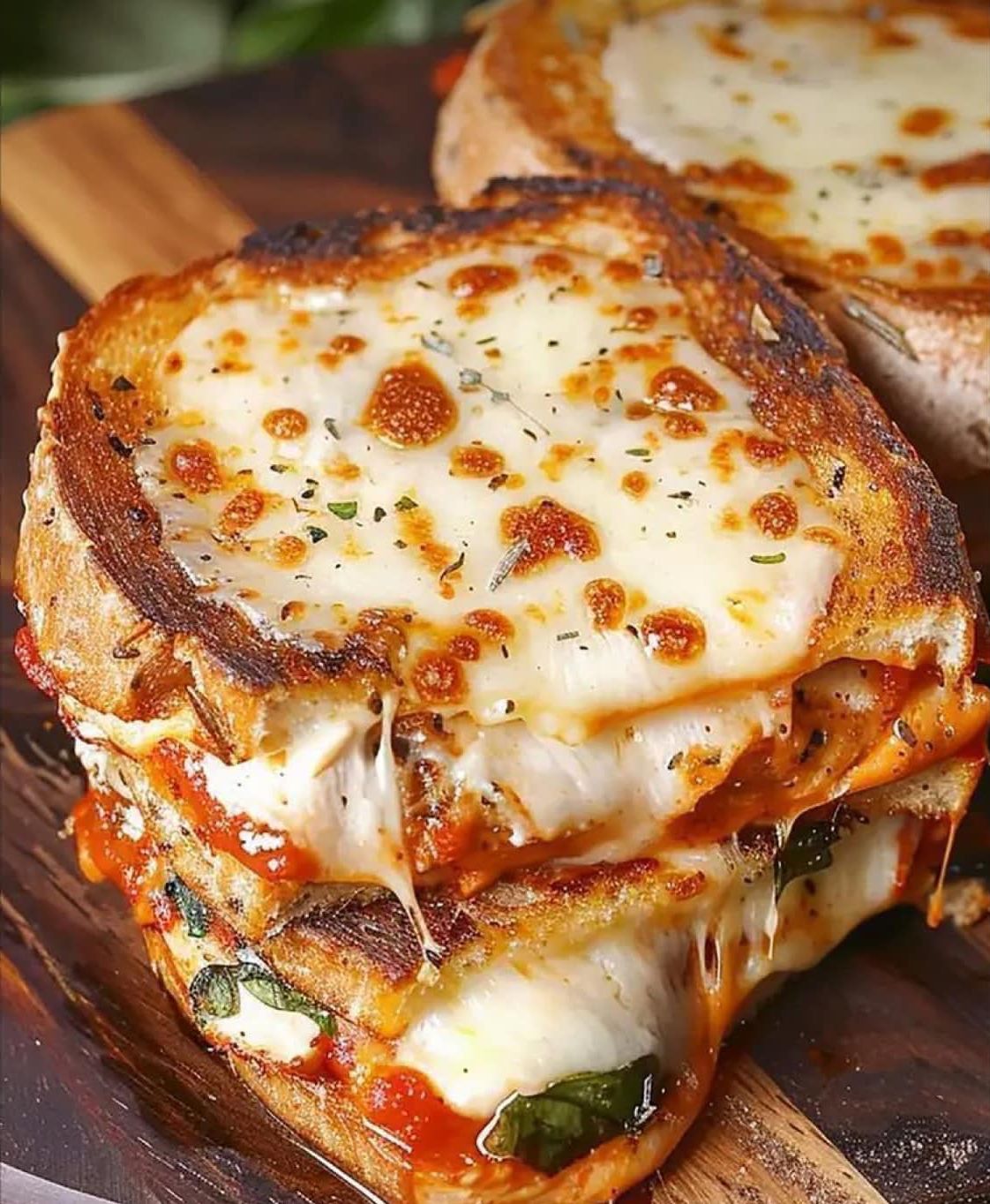 Chicken Parmesan Grilled Cheese Sandwich