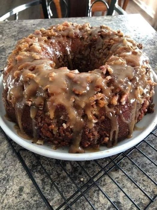 Pecan Caramel Bundt Cake