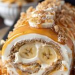 Caramel Banana Cake Roll