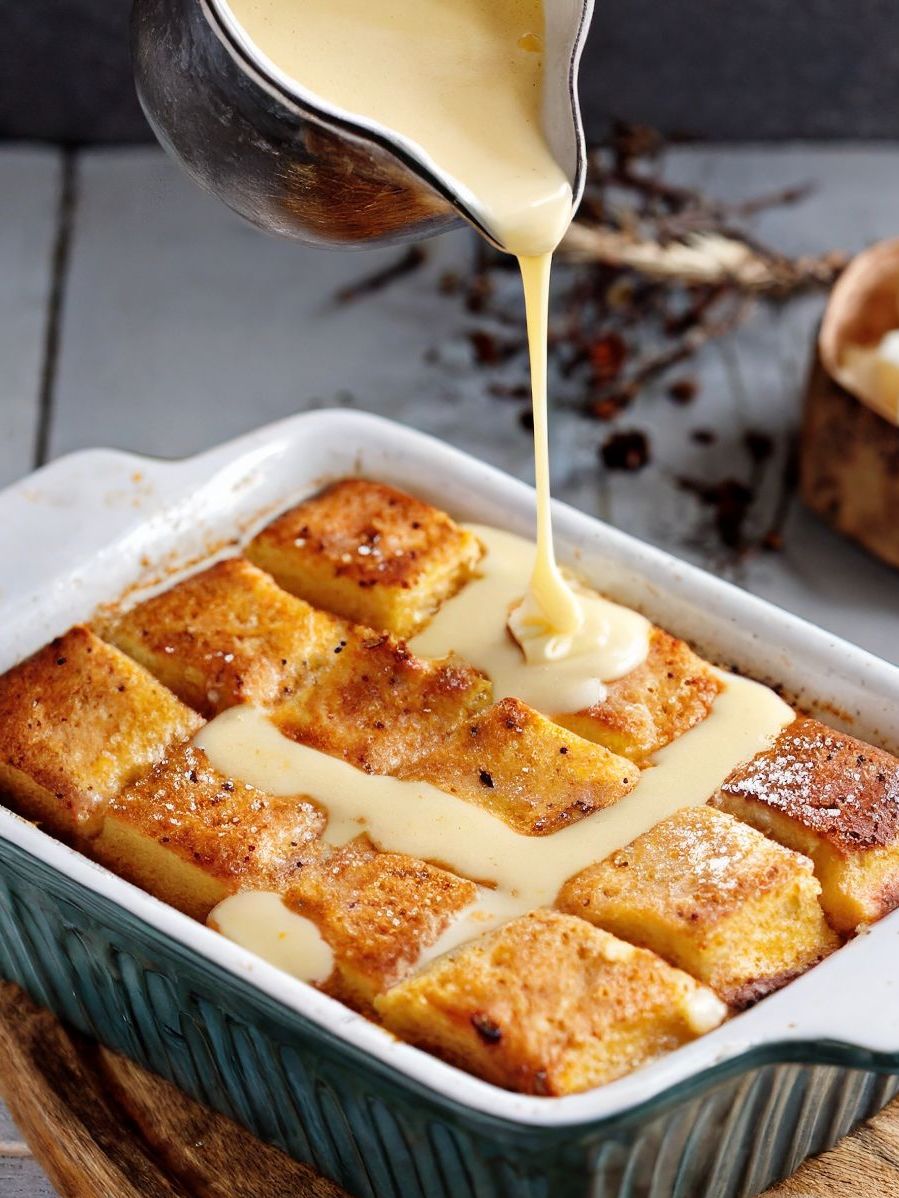 Bread Pudding with Vanilla Sauce