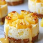 Mini Pineapple Cheesecakes