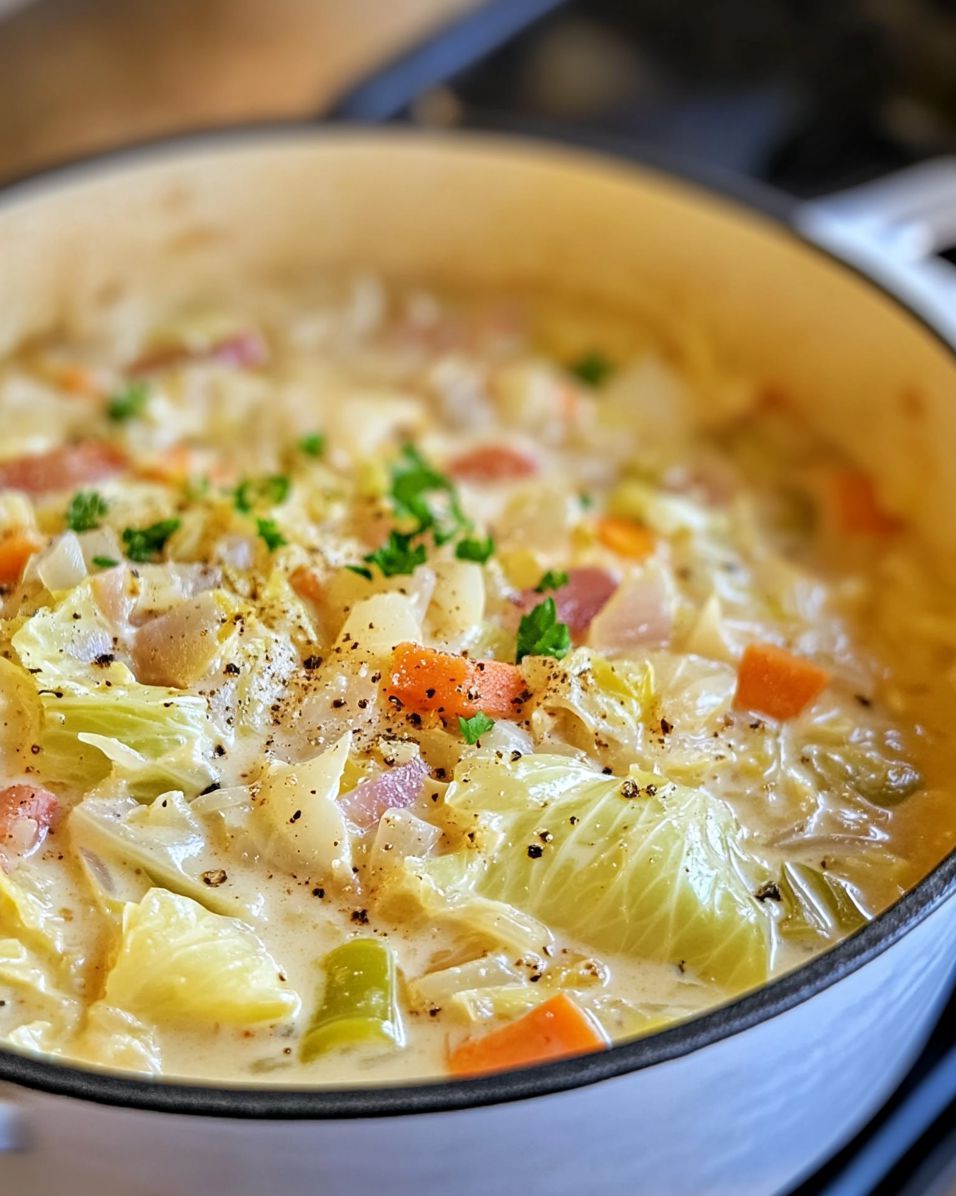 Southern-Style Creamy Cabbage Soup Recipe