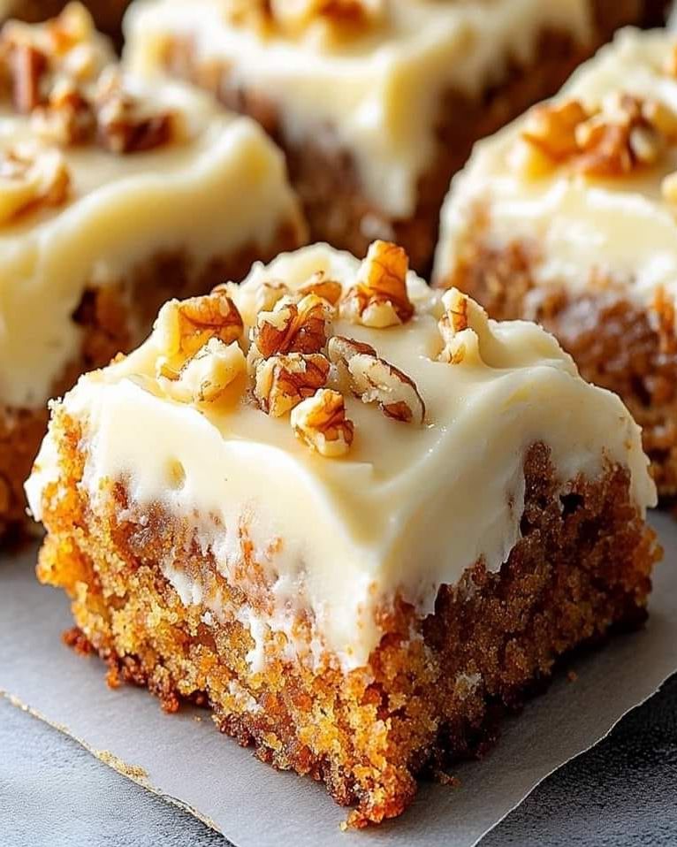 Carrot Cake Bars with Cream Cheese Frosting