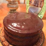 Old Fashioned Butter Cake with Chocolate Icing