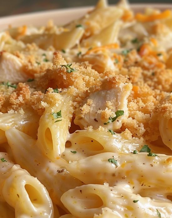 Baked Chicken Mac and Cheese