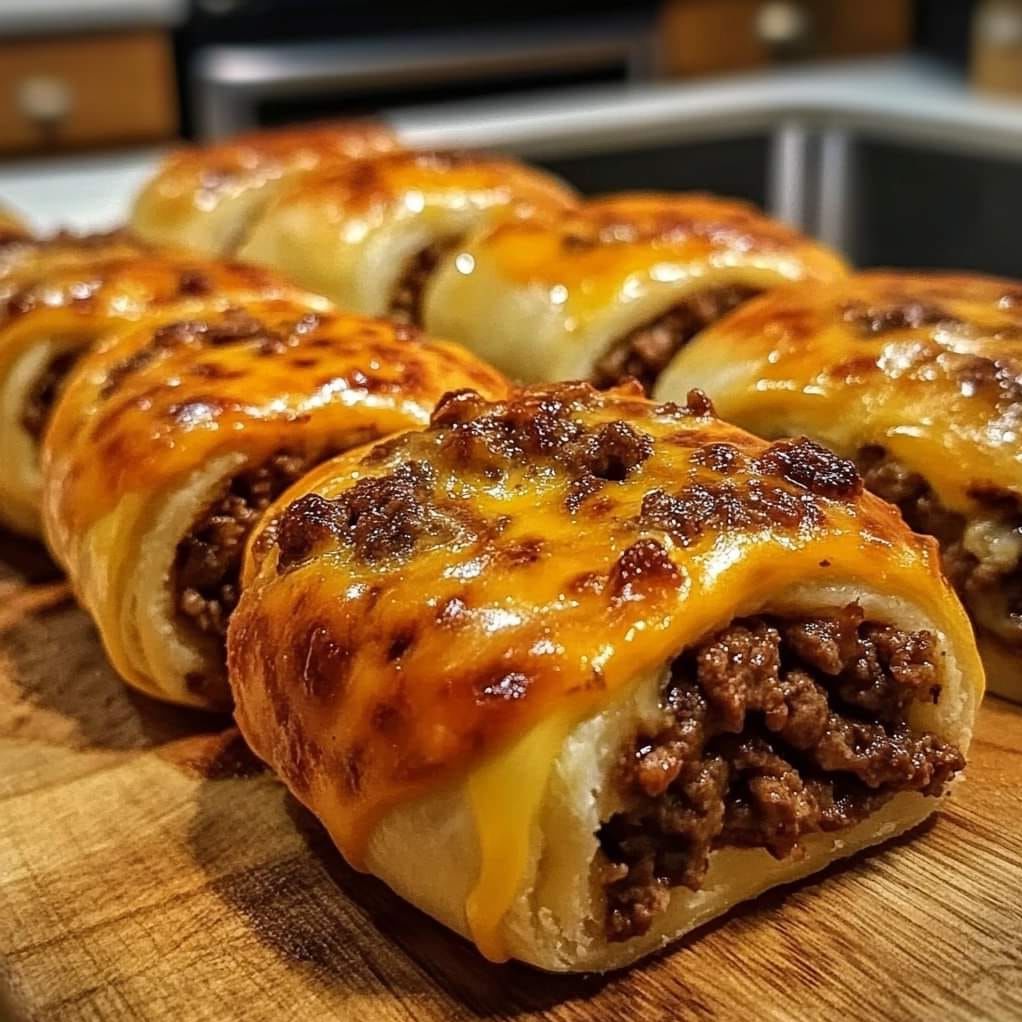 Cheesy Beefy Rolls