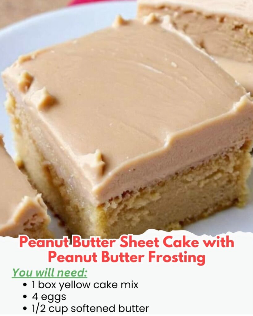 Peanut Butter Sheet Cake