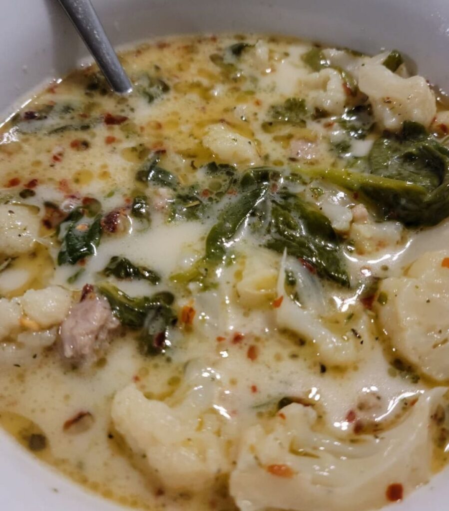 Spinach Cauliflower Soup