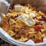 Crockpot Cheesy Beef Pasta