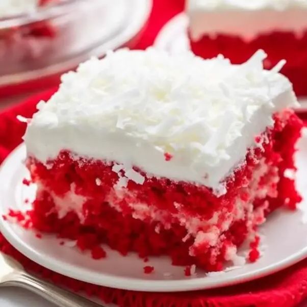 Raspberry Zinger Poke Cake