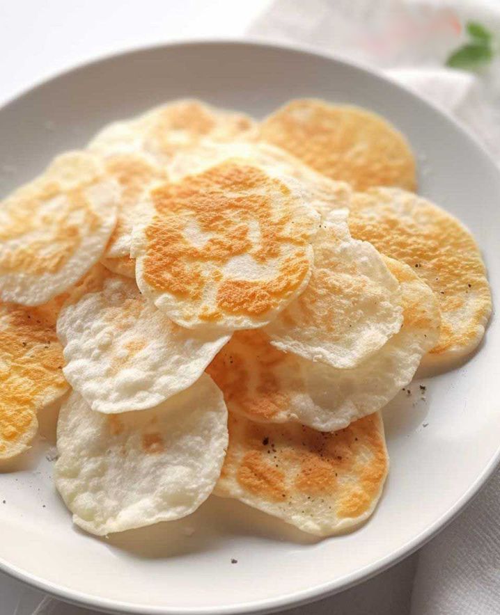 Crispy Cottage Cheese Chips