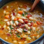 Rustic White Bean and Bacon Soup