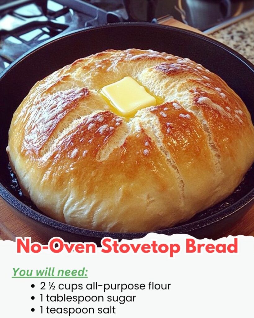 No-oven stovetop bread