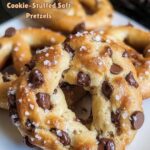 Warm Chocolate Chip Cookie-Stuffed Soft Pretzels