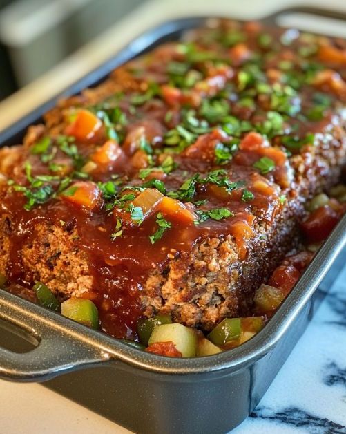 Southern Meatloaf with Tomato Gravy