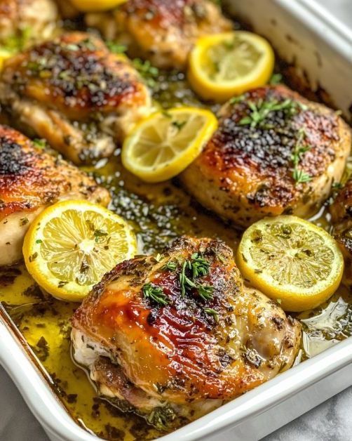 Dump-and-Bake Greek Lemon Chicken