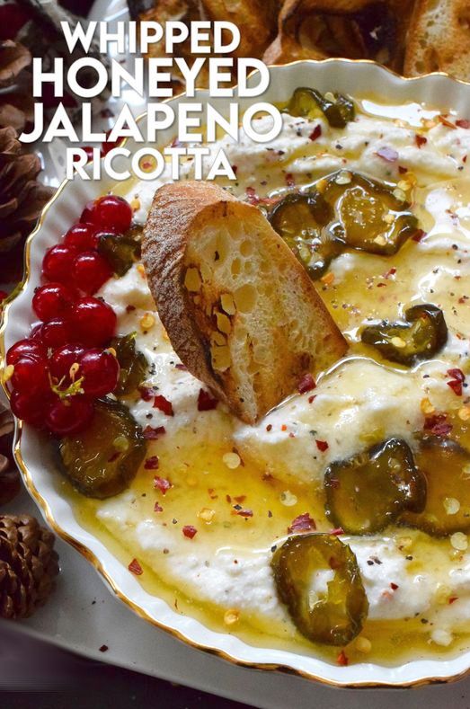 Whipped Honeyed Jalapeno Ricotta