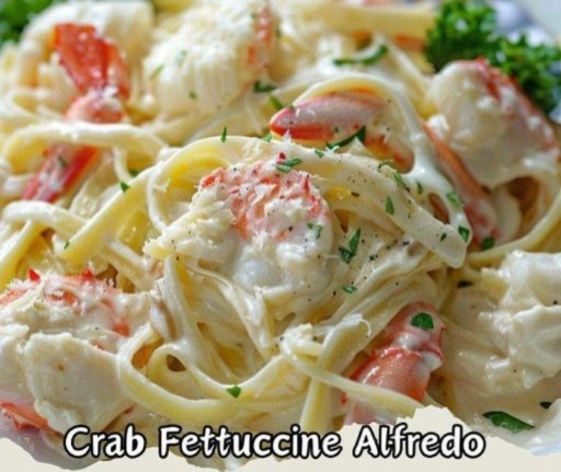 Crab Fettuccine Alfredo