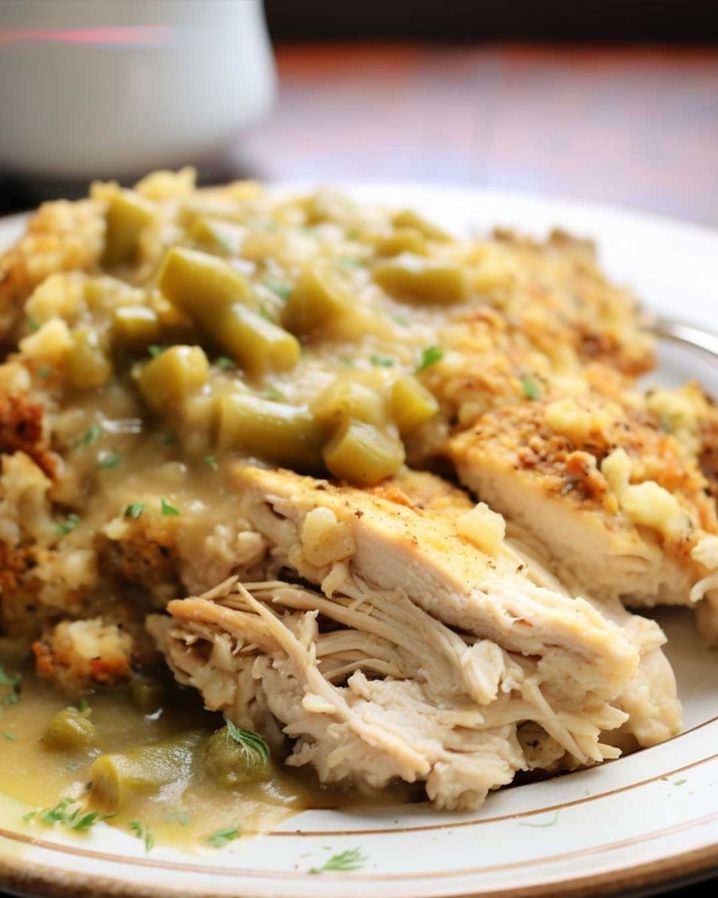 Slow Cooker Chicken with Stuffing