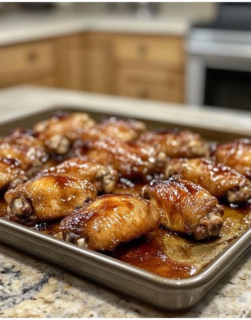 Caramelized Baked Chicken Wings