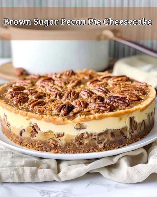 Brown Sugar Pecan Pie Cheesecake